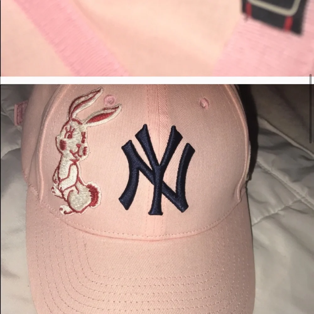 Pink Gucci NY Yankees Hat - Picture 5 of 8